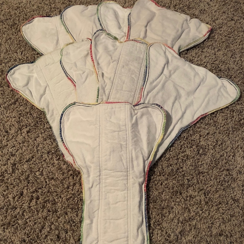 Set Of 9 Cloth Diapers, Extra Absorbency